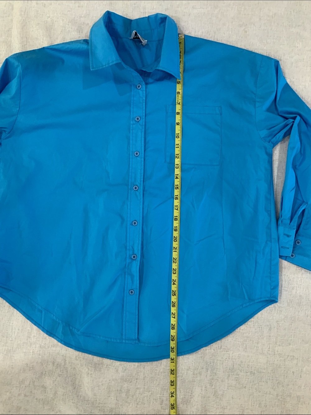Princess Polly Teal Blue Women’s Button-Up Shirt - Picture 5 of 6